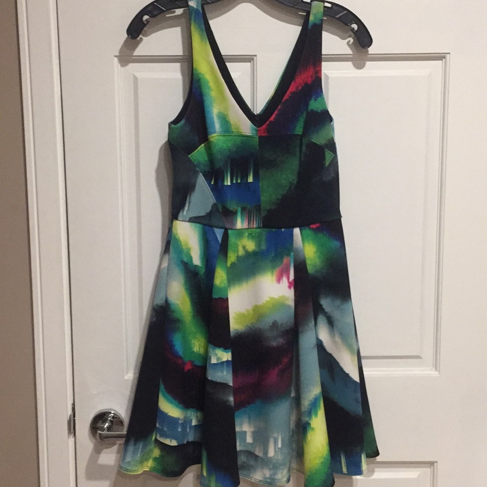 ABS Multicolored Cocktail Dress/ Size Small